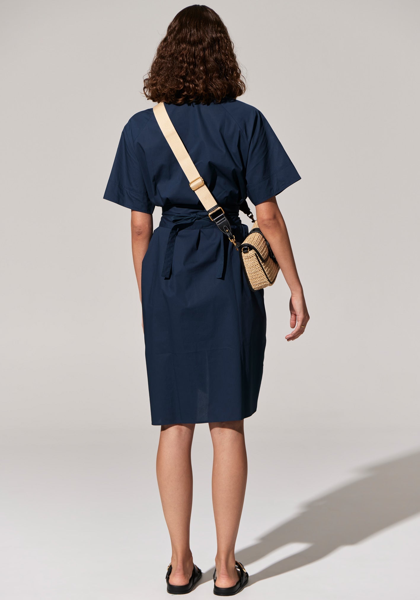 Toya Shirt Dress in Teal