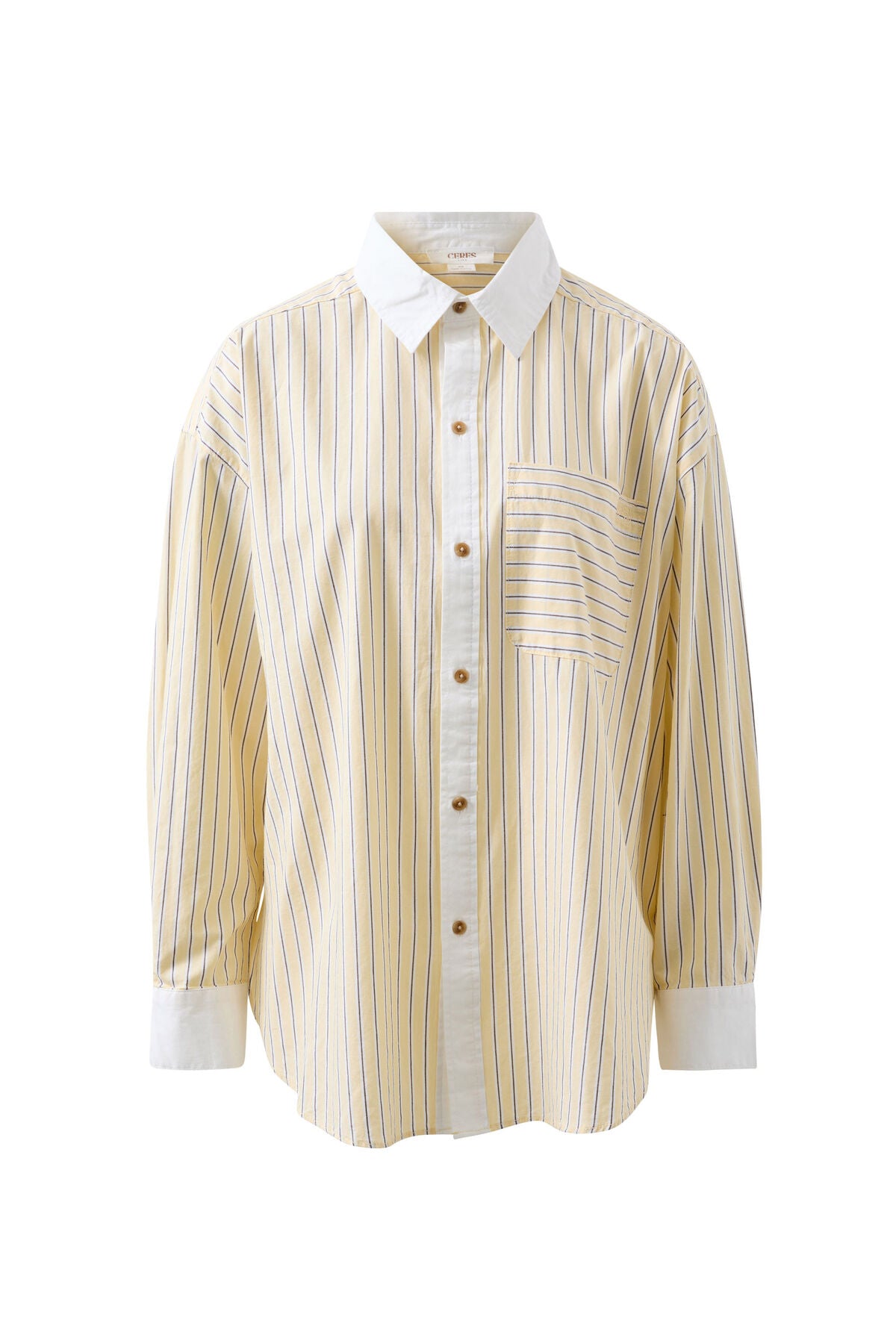 Peta Oversized Shirt in Yellow Stripe