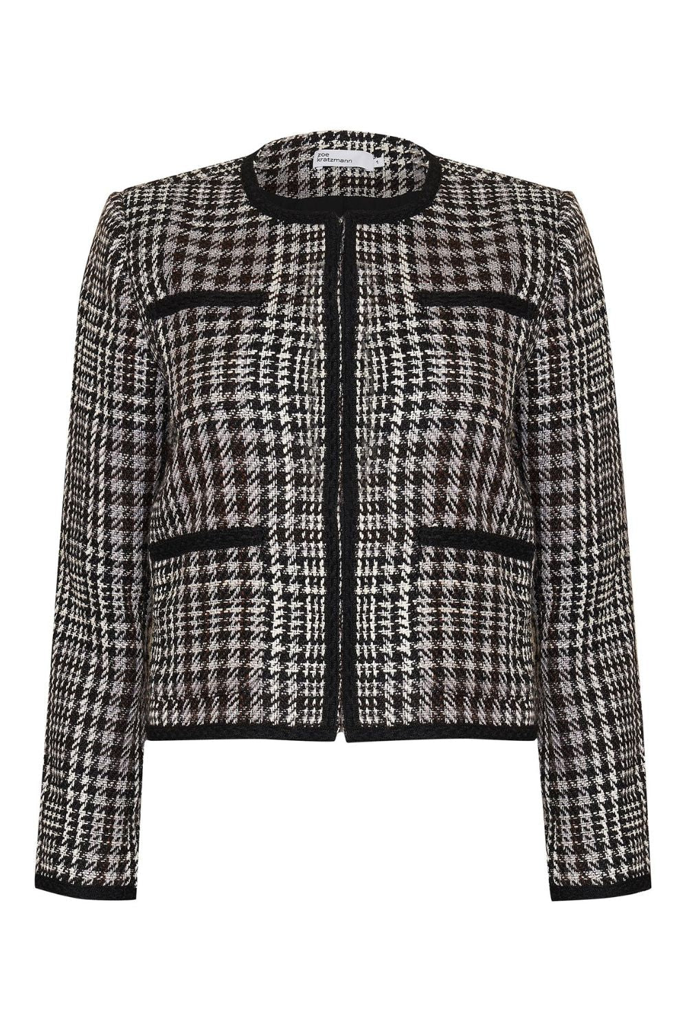 Patron Jacket in Check Boucle