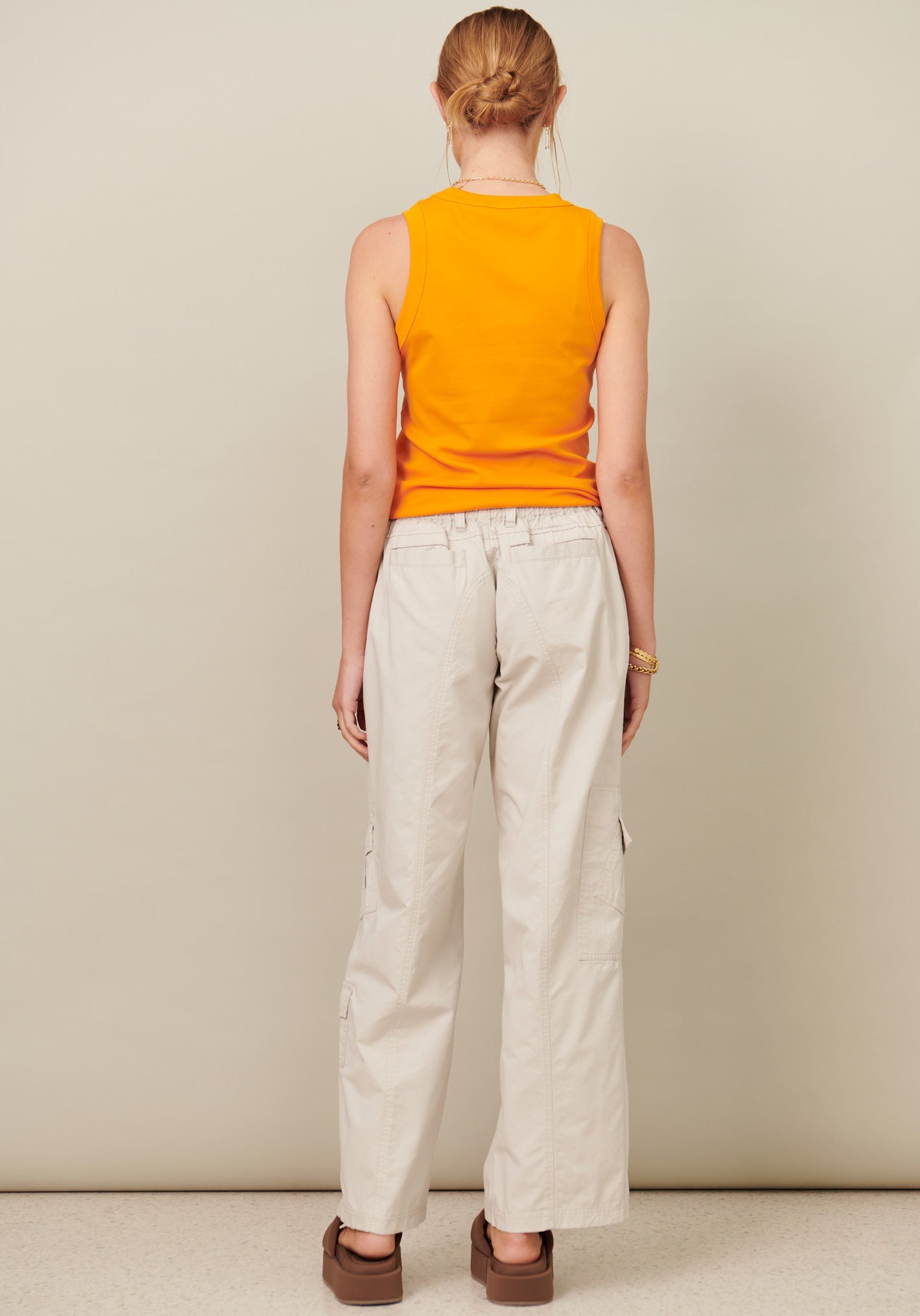 Avena Cargo Pant in Silver