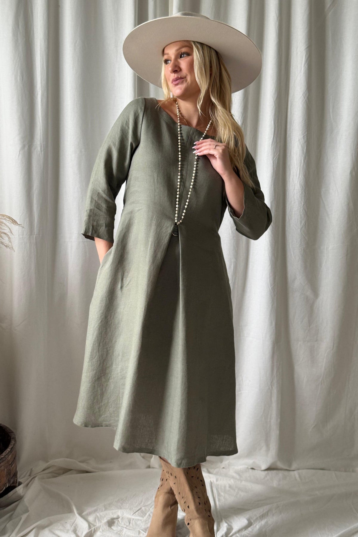 Gisela Linen Dress