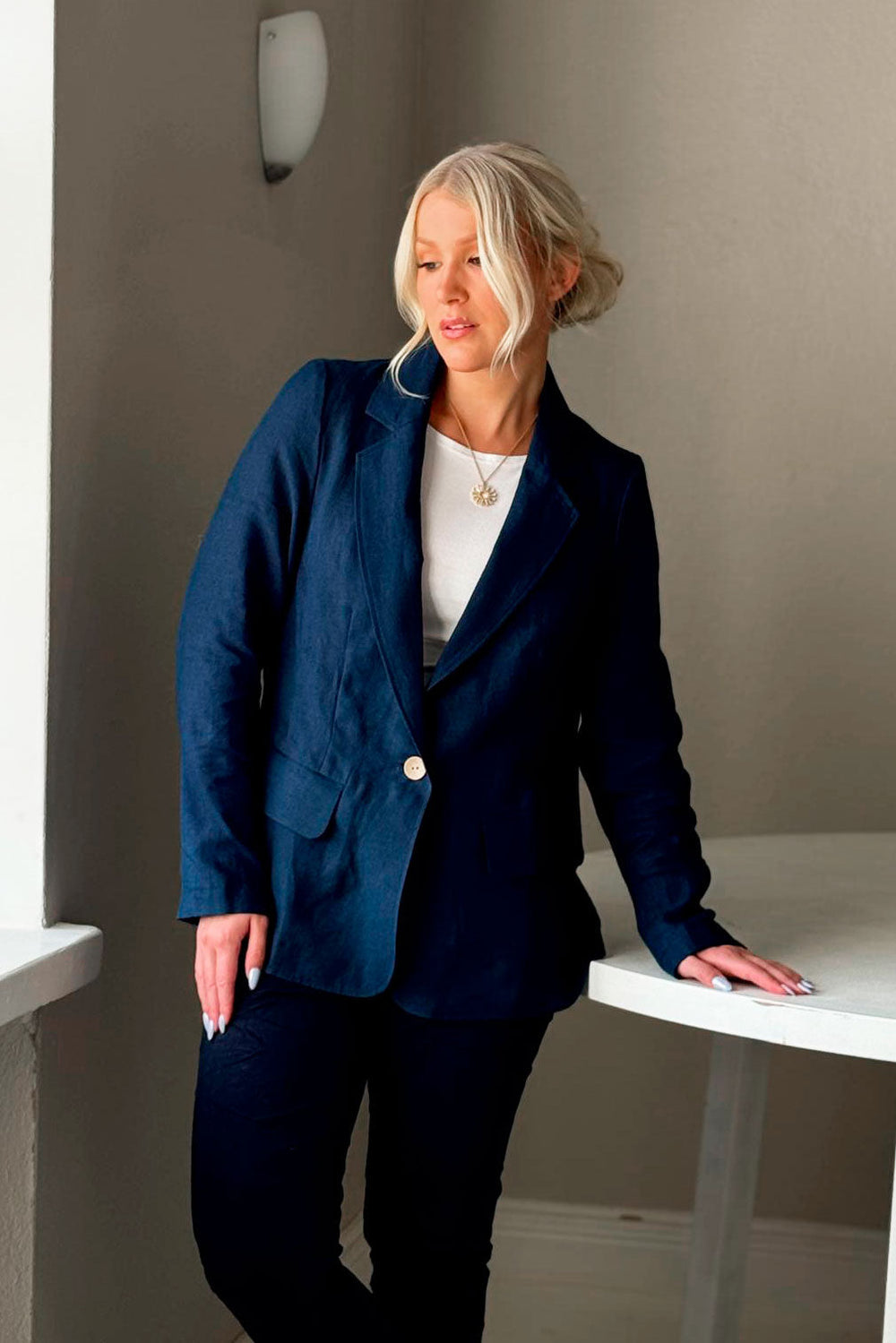 Bypias Linen Blazer