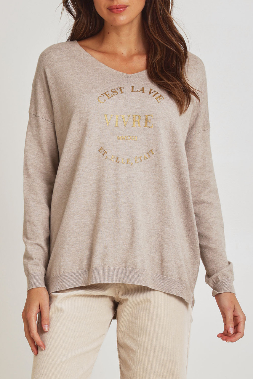 Cest La Vie Knit Sweater