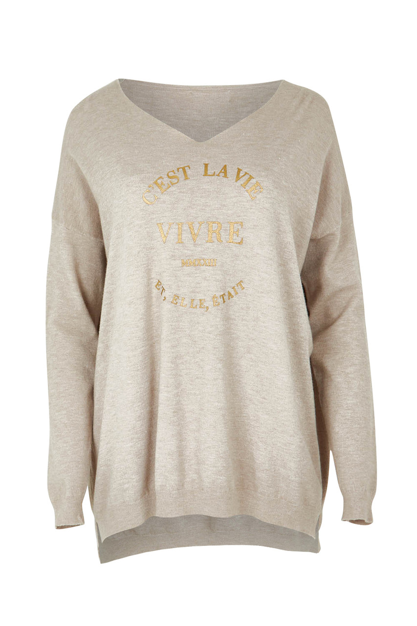 Cest La Vie Knit Sweater