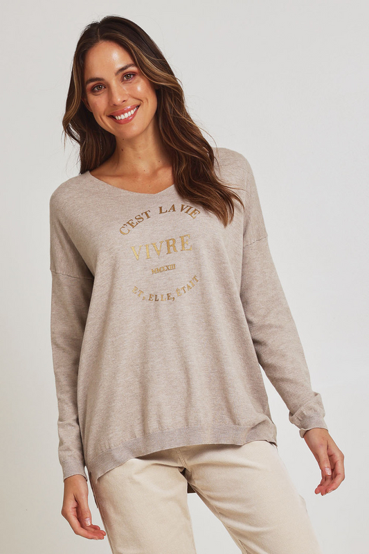 Cest La Vie Knit Sweater
