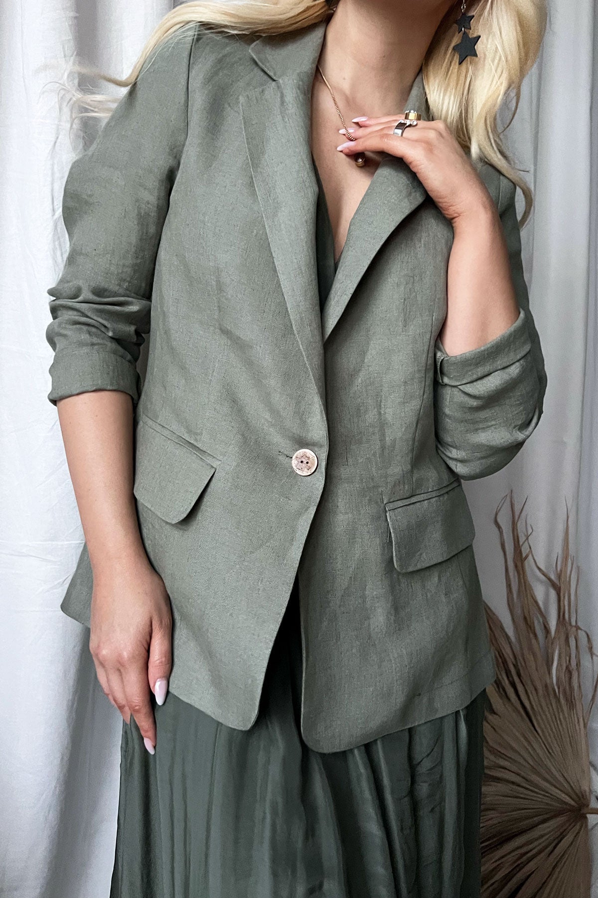 Bypias Linen Blazer