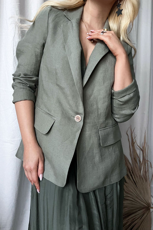 Bypias Linen Blazer