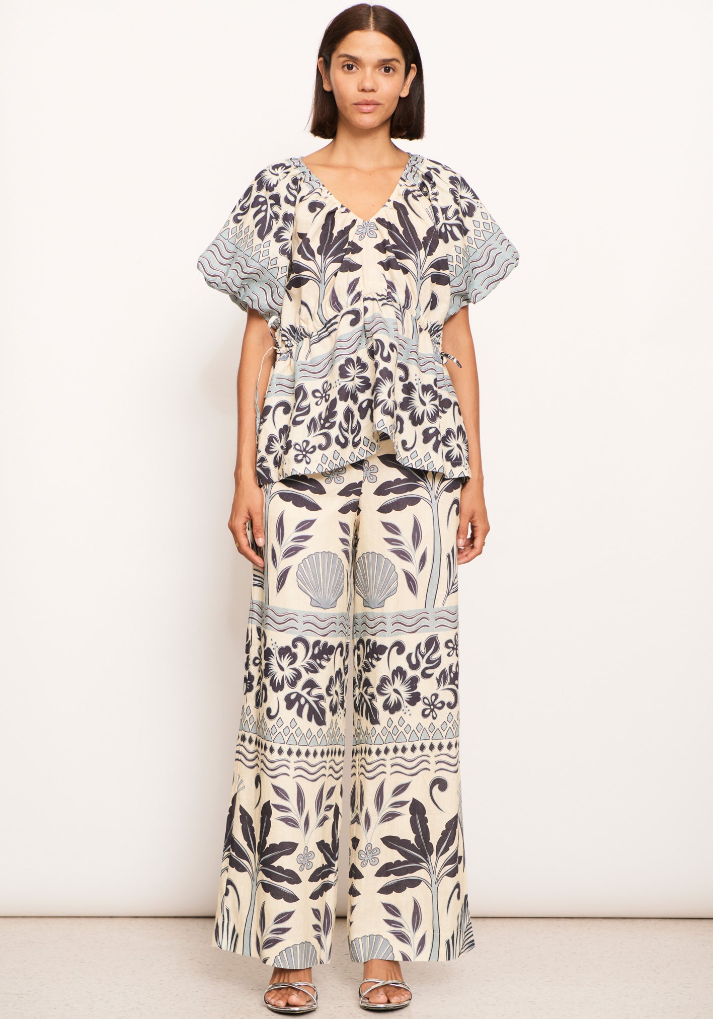 Paradise Tie Top in Paradise Palm