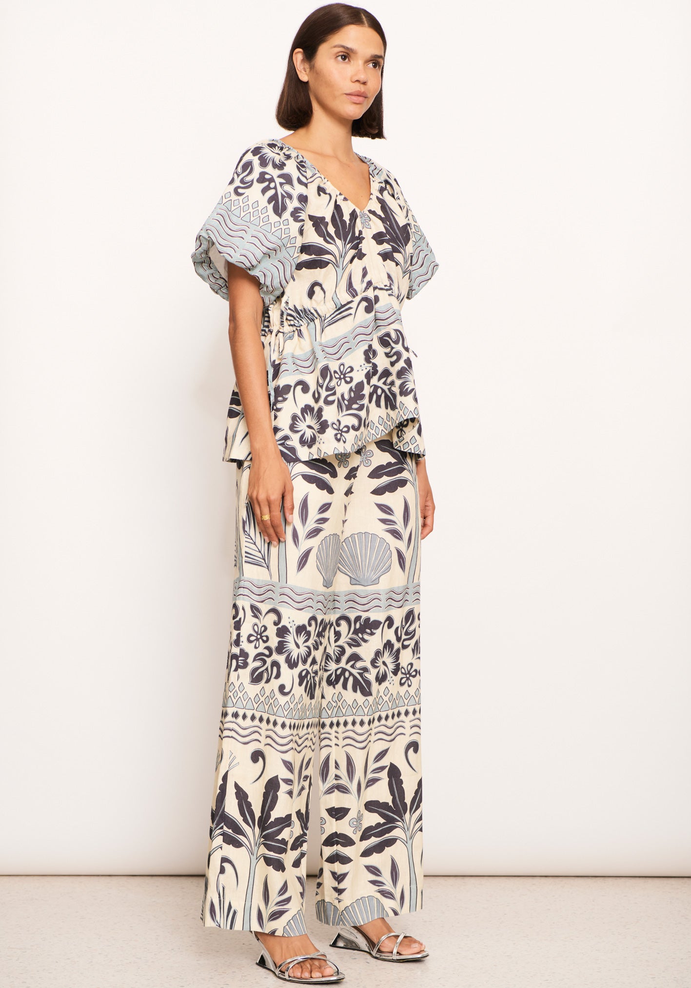 Paradise Tie Top in Paradise Palm