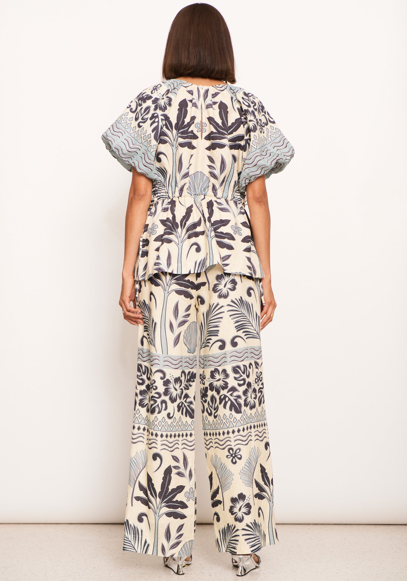 Paradise Tie Top in Paradise Palm