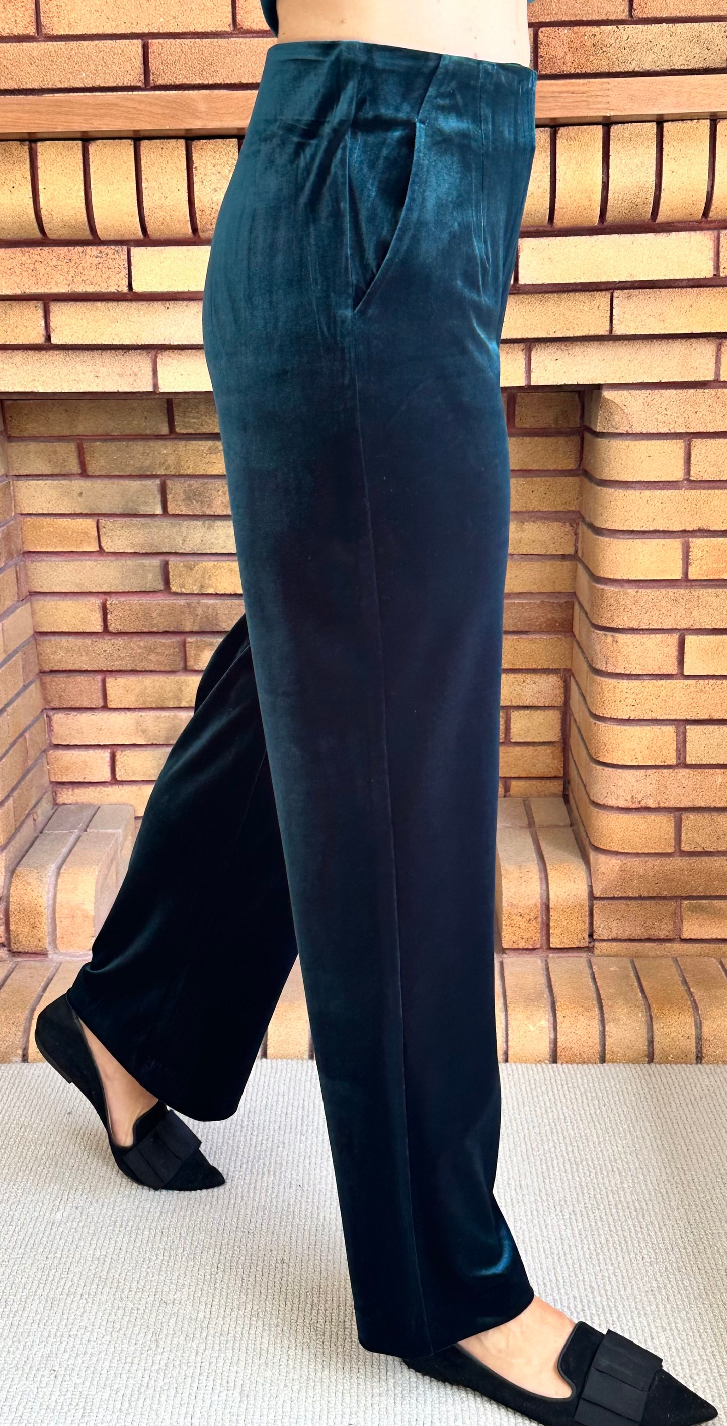 Surrey Velvet Pant - Black