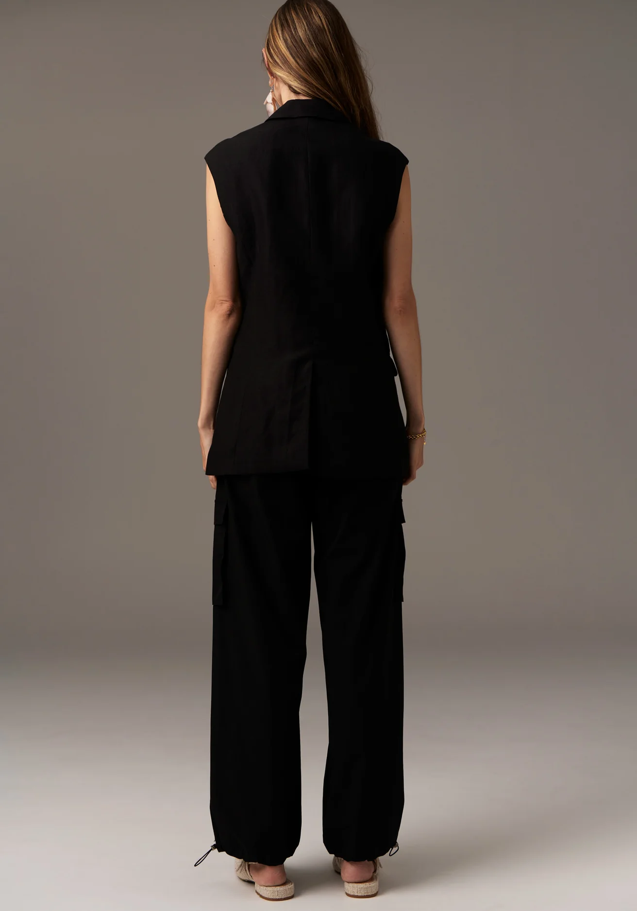 Tech Cargo Pant in Black