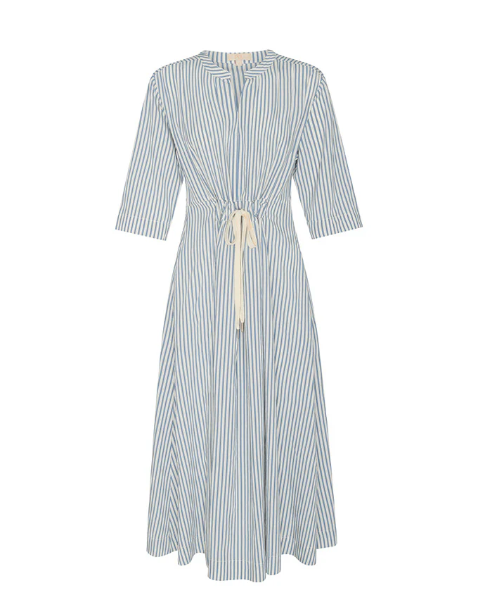 Vera Shirt Dress in Blue Stripe
