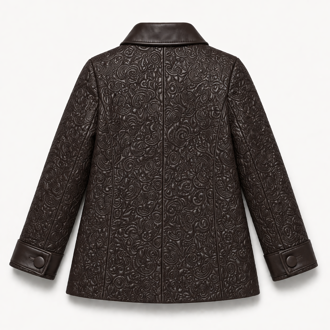 Loli Leather Swing Coat