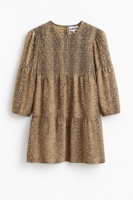 Ganni Snakeskin Dress