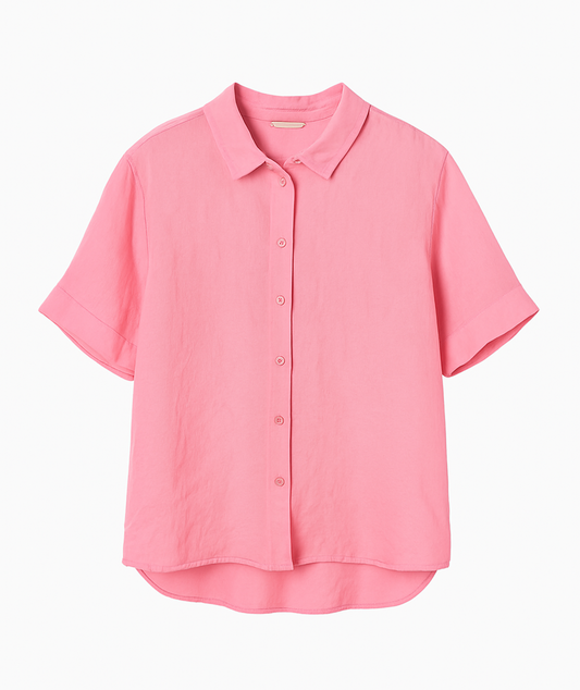 French Linen Shirt in Watermelon