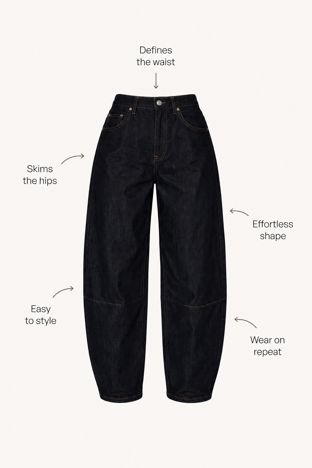 Nia Barrel Jeans