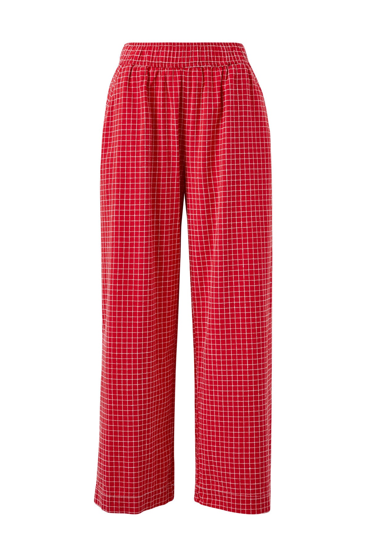 The Lounge Pant - Red + White Check