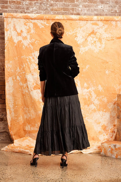 Surrey Velvet Jacket in Black