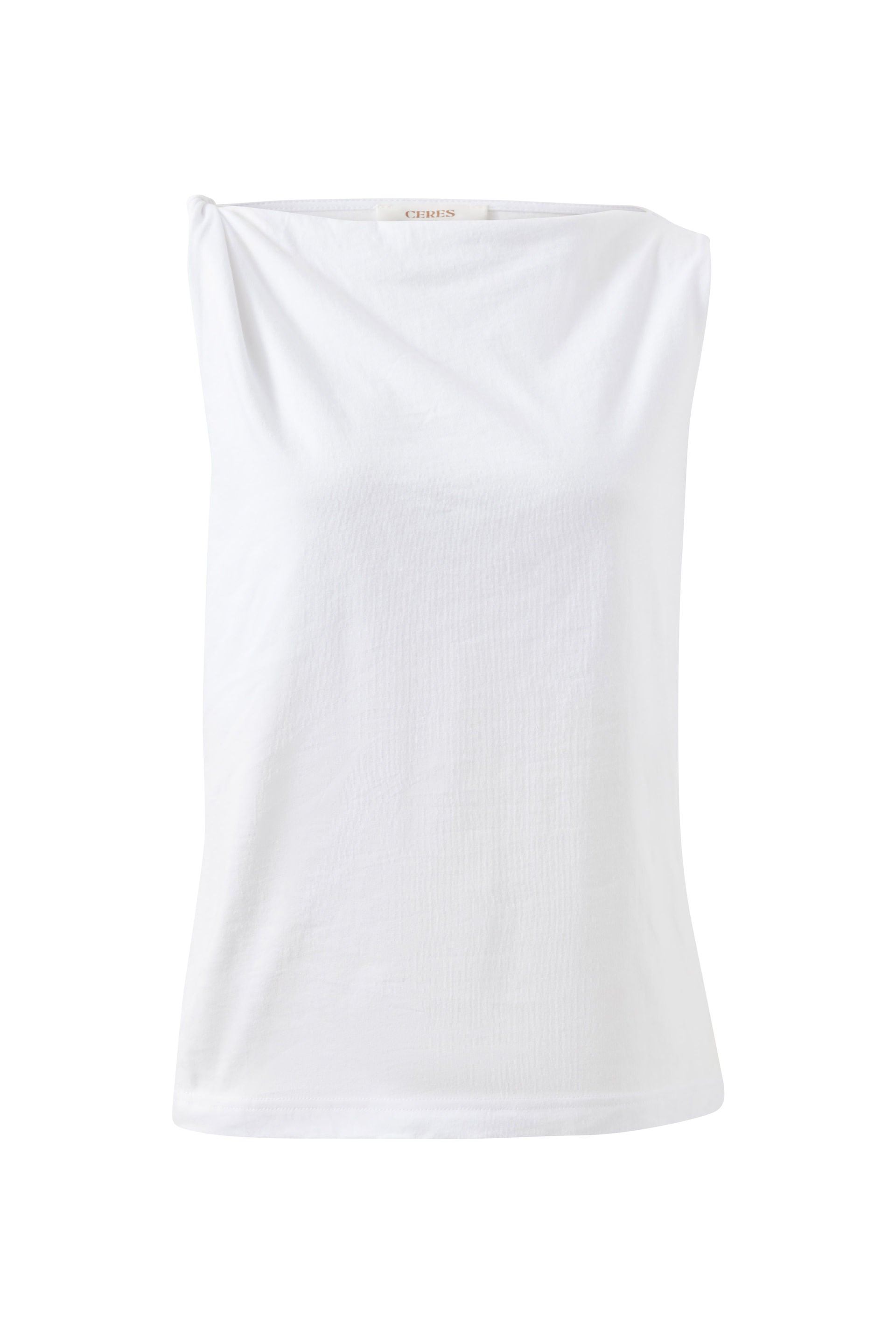 Ceres Life Tahlia Twist Strap Tank — White