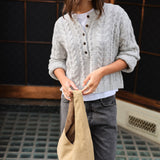 Enid Cable Knit Henley