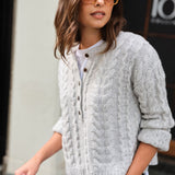 Enid Cable Knit Henley