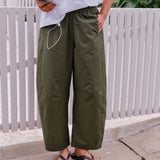 Bella Barrel Pant - Washed Olive