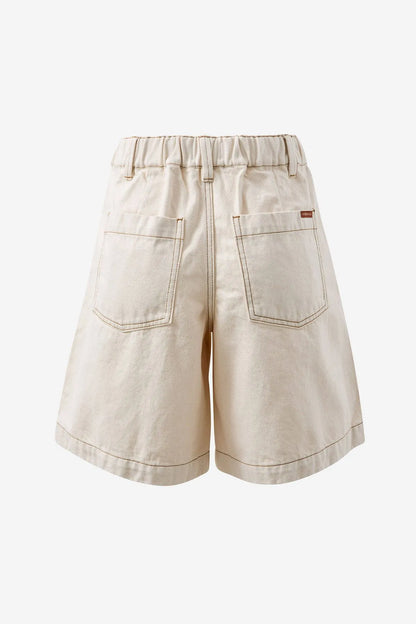 Sylvie Longline Pleat Denim Short