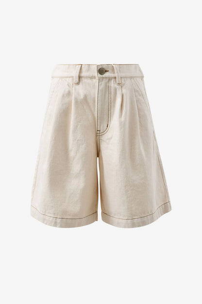 Sylvie Longline Pleat Denim Short