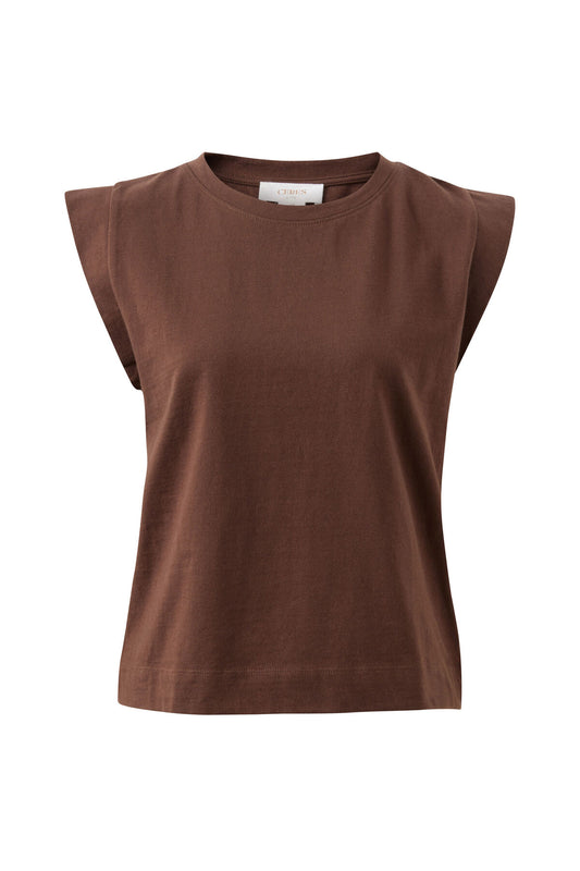 Esme Chocolate Shoulder Tee