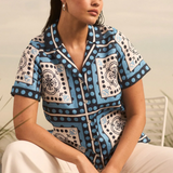 Lumen Top in Bay Scarf