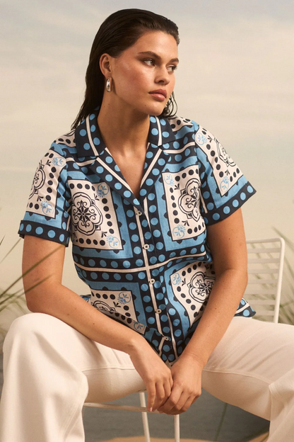 Lumen Top in Bay Scarf