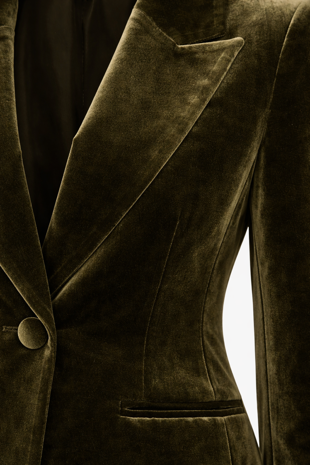 Surrey Velvet Jacket in Olive