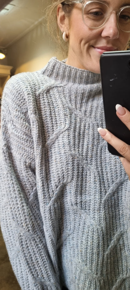 Cable Knit in Blue