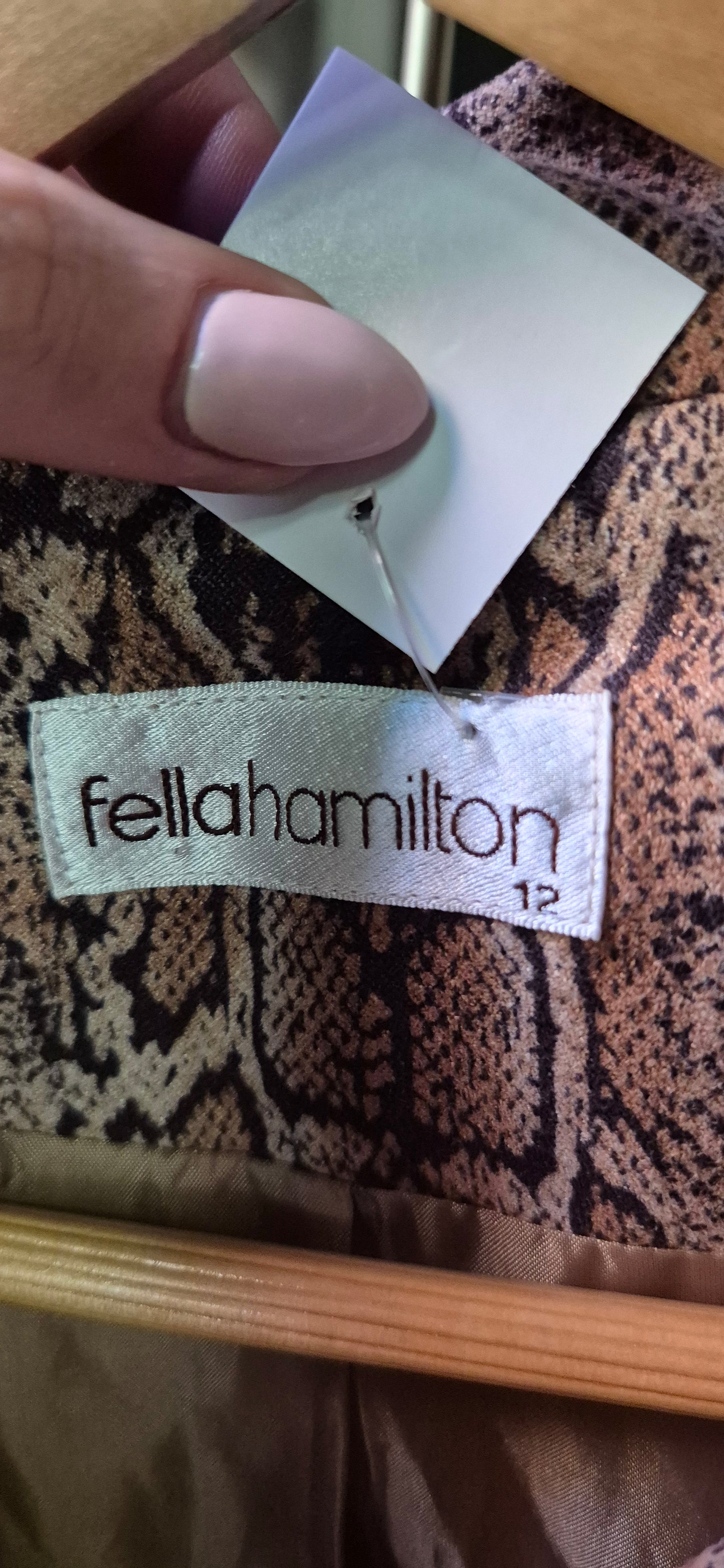 Python Print Jacket - preloved