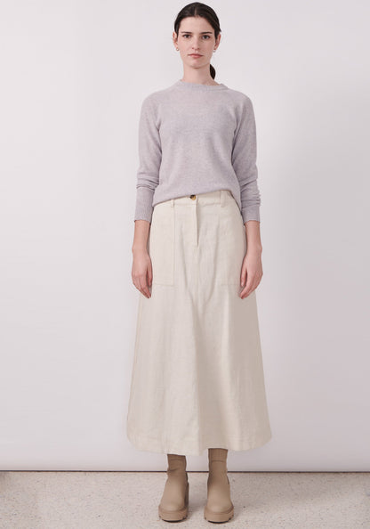 Velo Skirt in Ecru