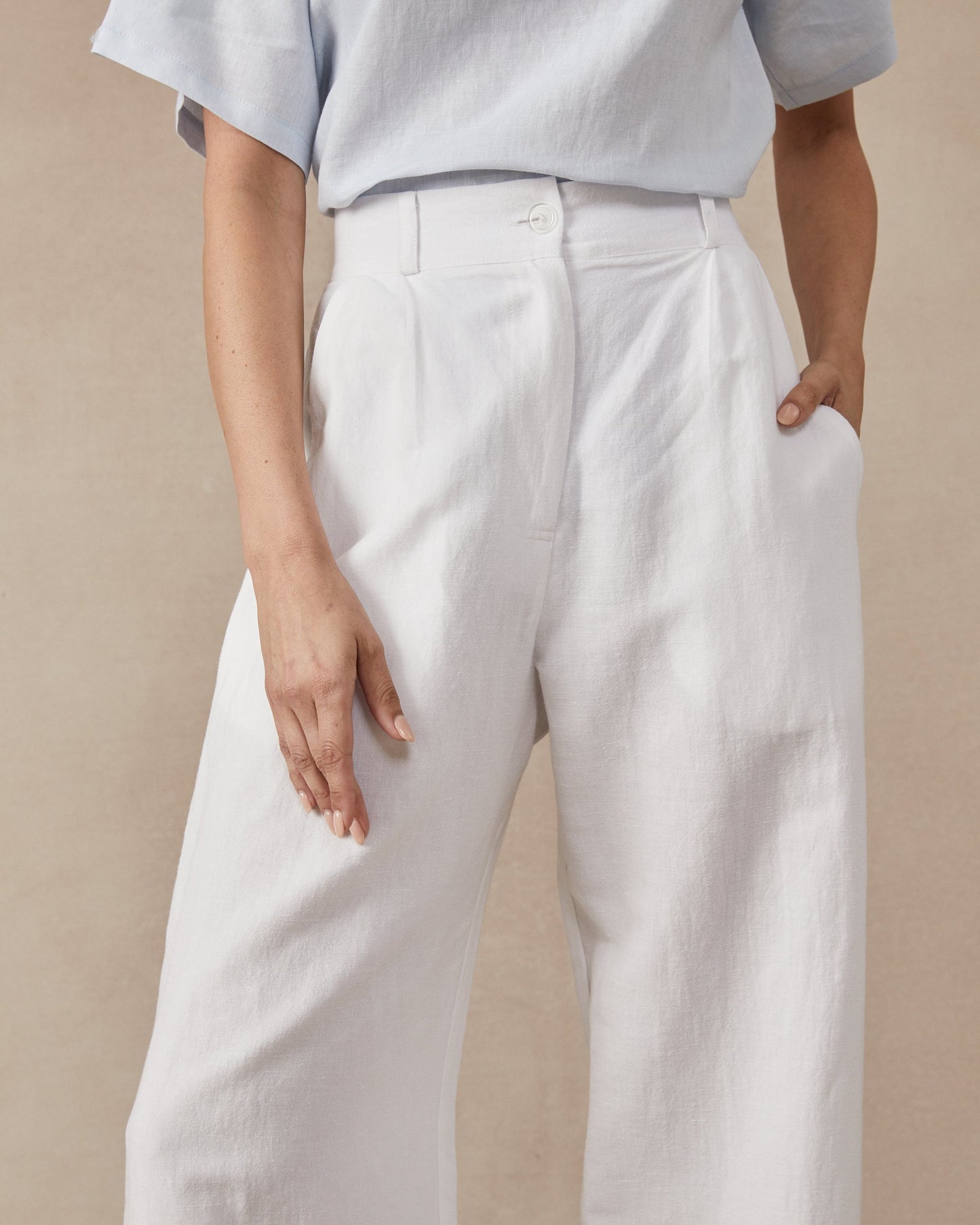 Poppy Pant in White