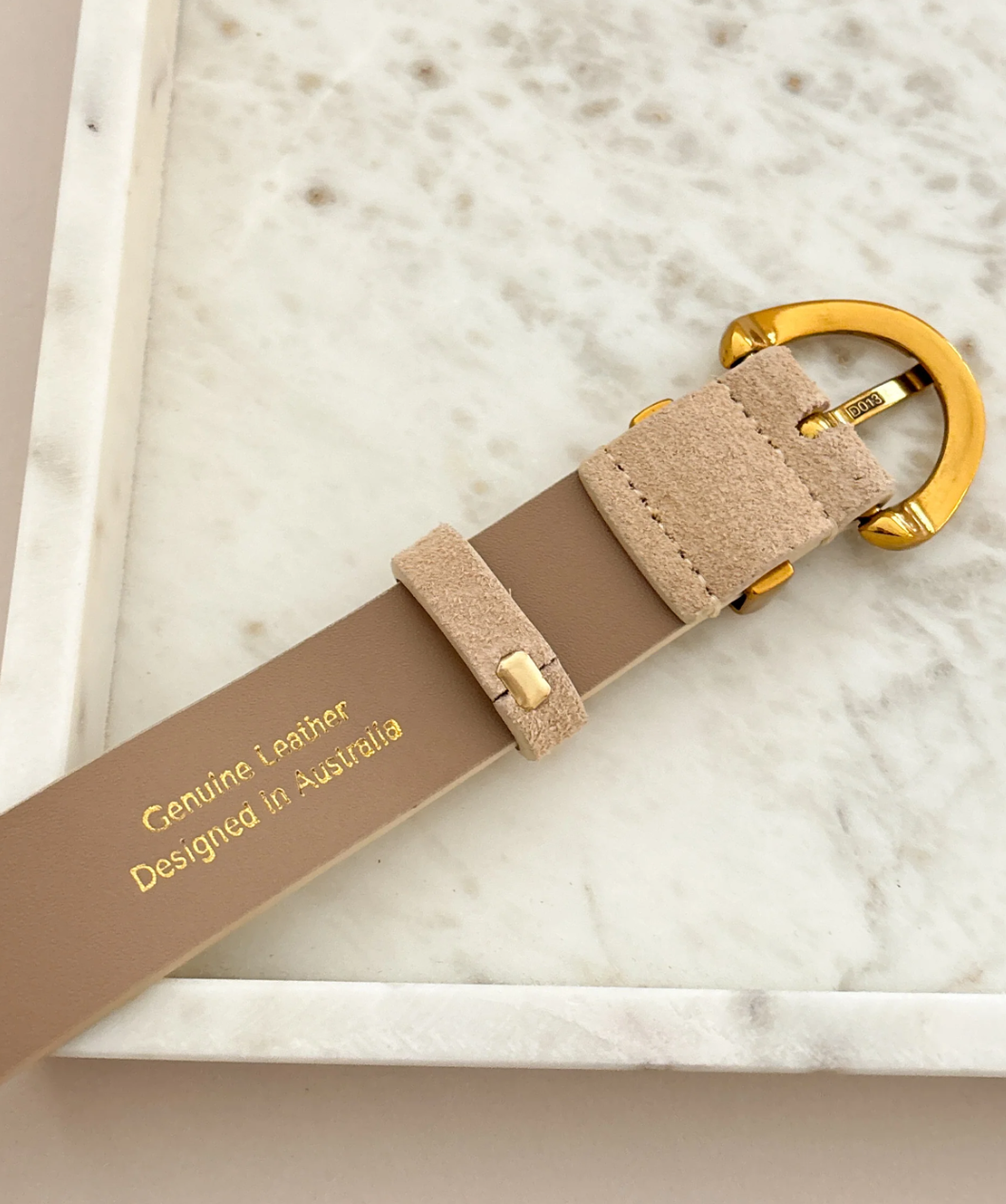 Marlene Suede Buckle Belt