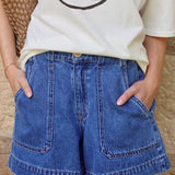 Weekender Short in Fresh Indigo
