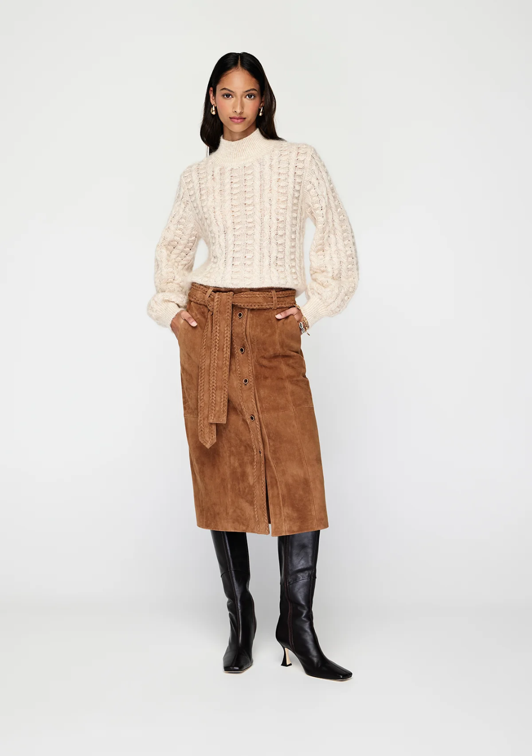 Nola Suede Skirt - Preorder