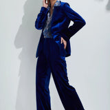Surrey Velvet Jacket in Royal
