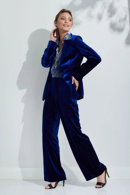Surrey Velvet Jacket in Royal