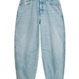 Aubrey Barrel Leg Jean in Light Denim