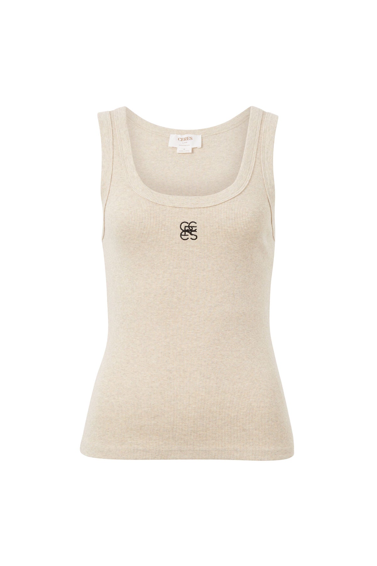 Zoe Contour Rib Scoop Tank