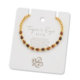 Tigers Eye Lotus Purity Bracelet [Luck]