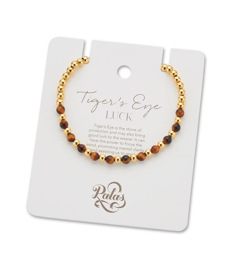 Tigers Eye Lotus Purity Bracelet [Luck]