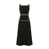 Marlin Raffia Dress Black