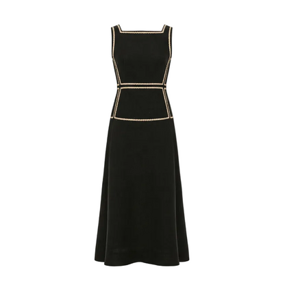 Marlin Raffia Dress Black