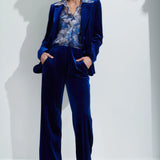 Surrey Velvet Jacket in Royal