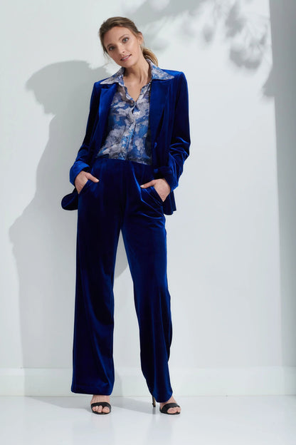 Surrey Velvet Jacket in Royal